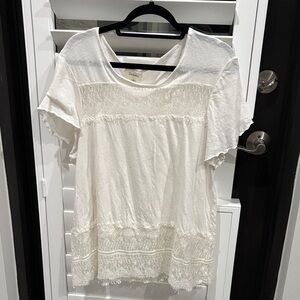 Delletta Cream Lace Blouse